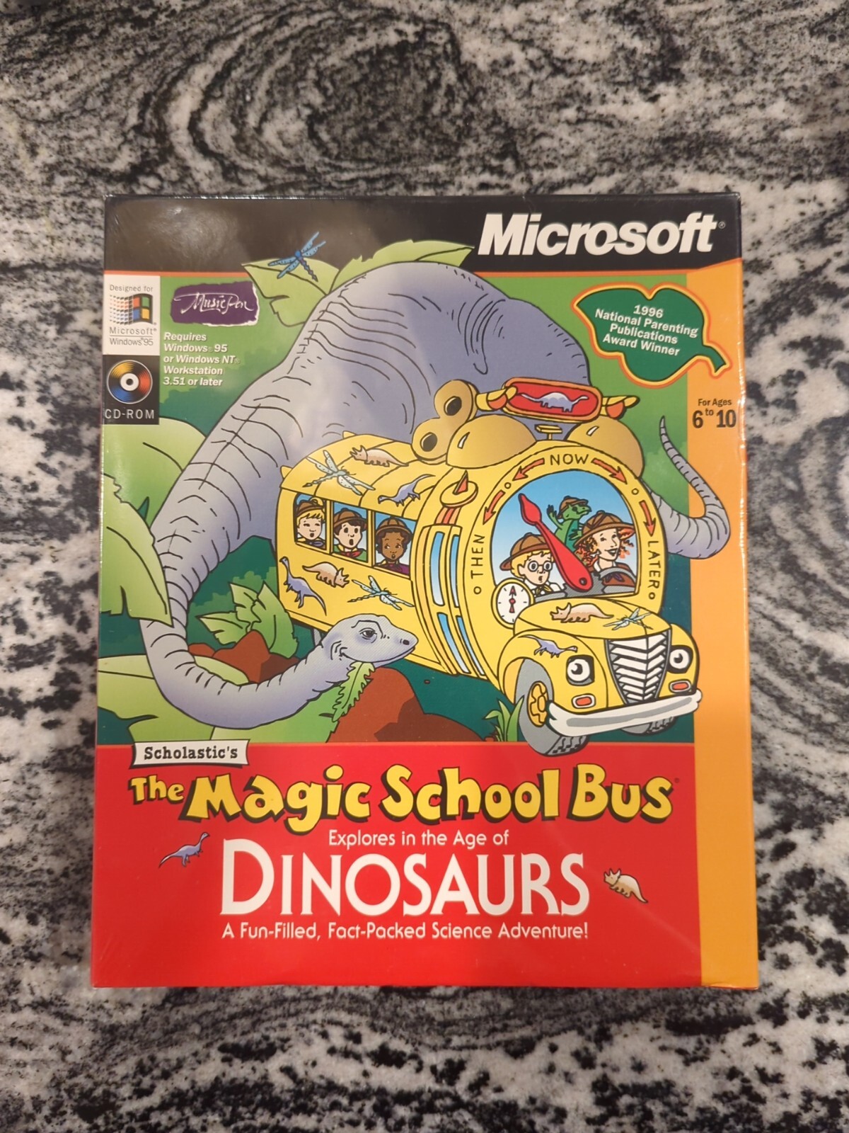 New MICROSOFT Scholastic's The Magic School Bus Explores Age of Dinosaurs