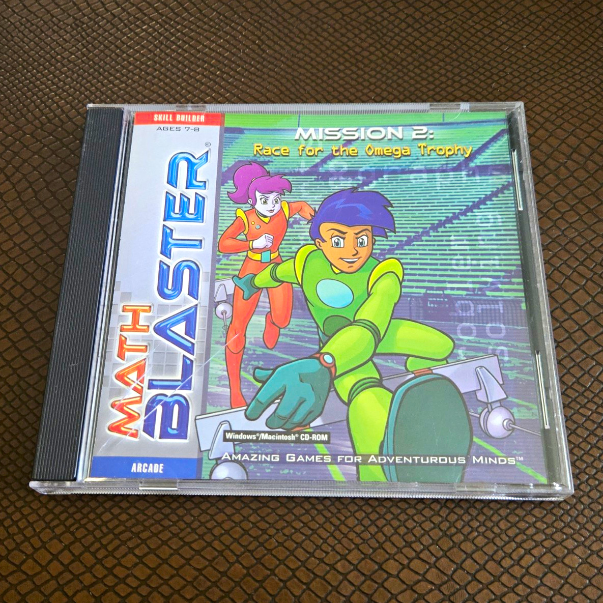 Knowledge Adventure Math Blaster Mission 2 Omega Trophy CD-ROM Win/Mac Eng