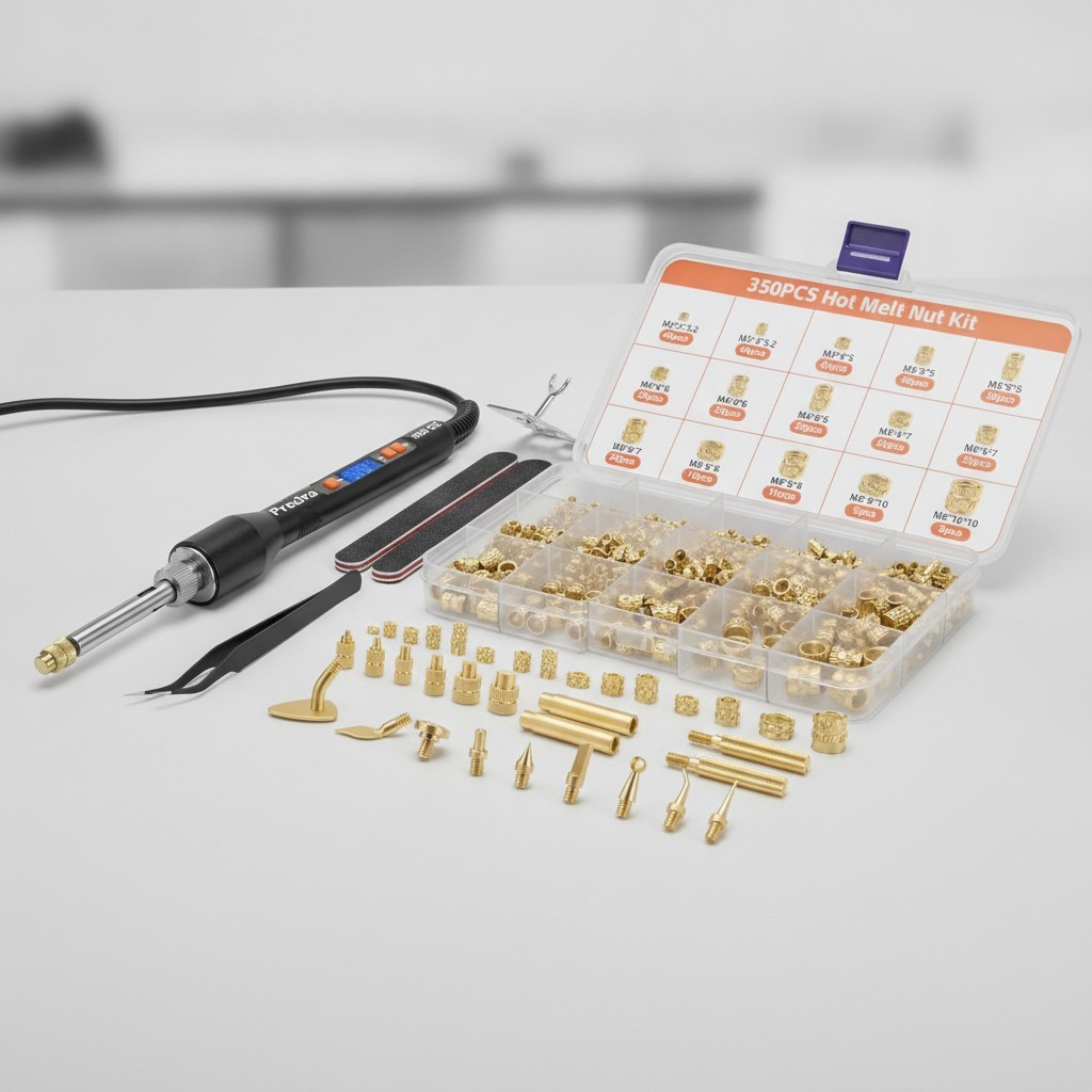 Heat Set Inserts, Brass Threaded Inserts Set for 3D Printer, M2-M8
