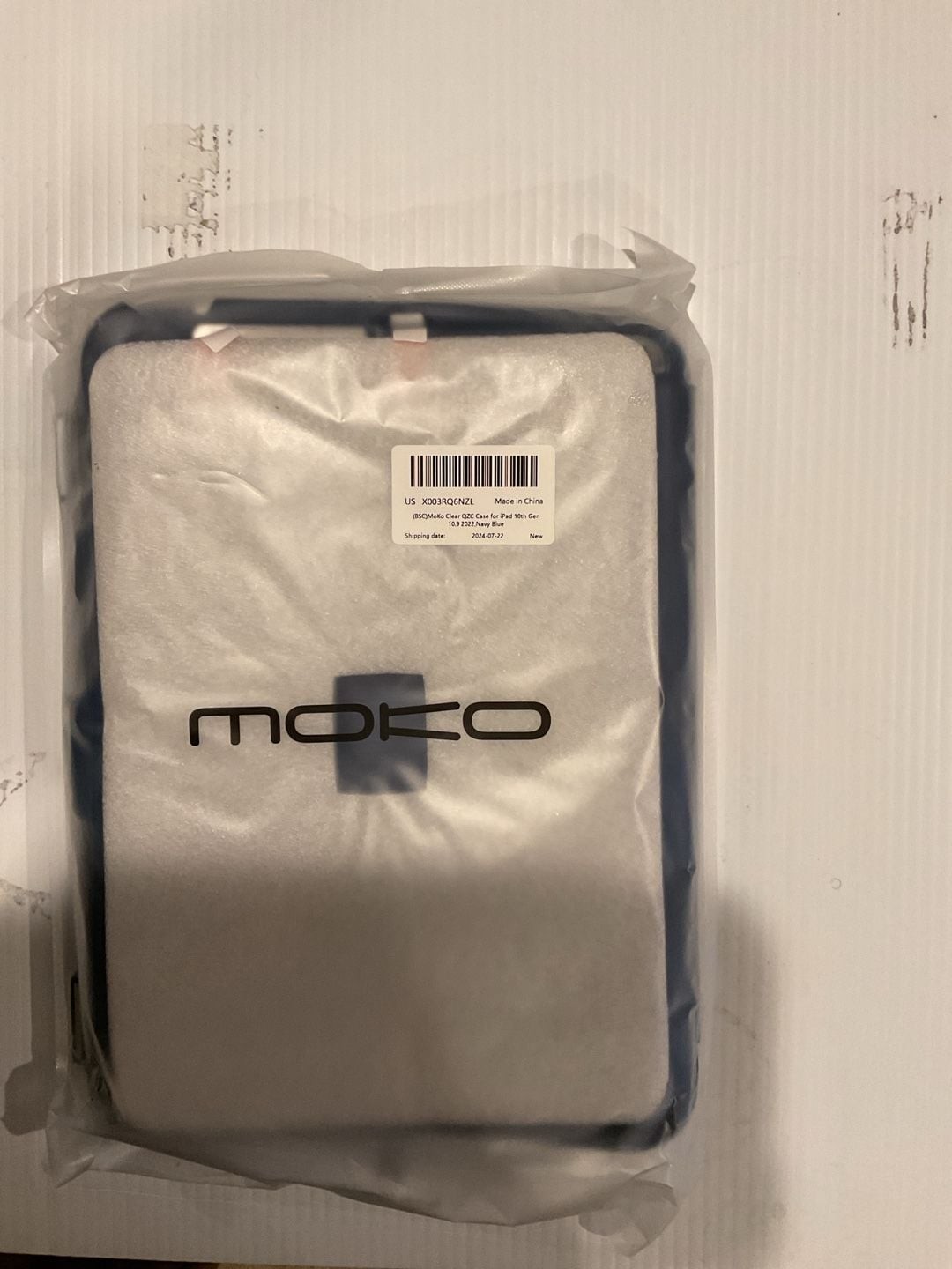 MoKo Slim Clear Back Case for iPad 10th Generation 10.9 inch 2022, Navy Blue