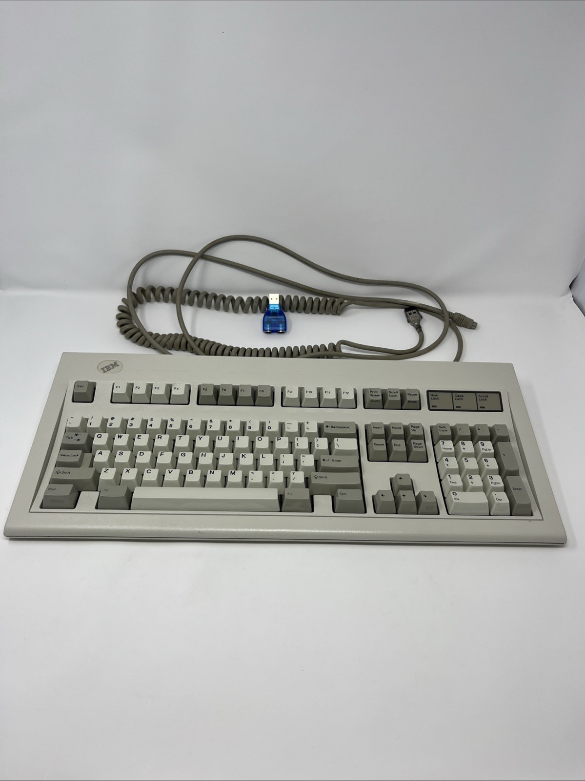 IBM Model M  1988 Early Date Rare Buckling Spring Keyboard 9ft.  Cable Tested