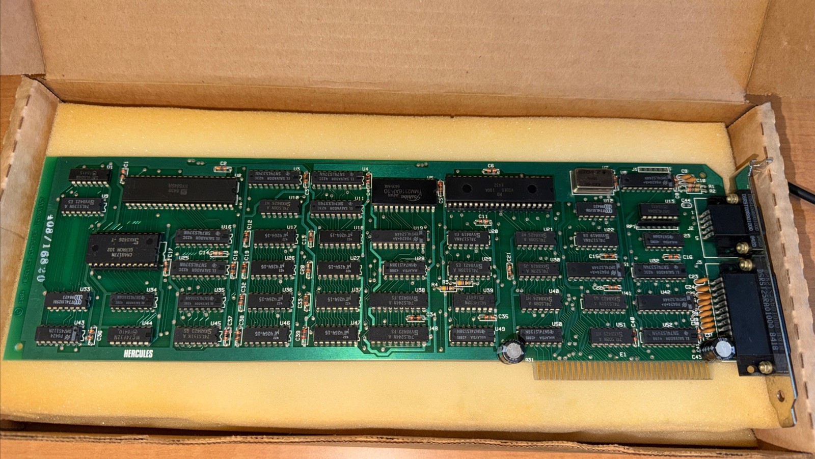Vintage Original Hercules Graphics Card ISA 8-Bit - GB102 Rev A (1984) Tested