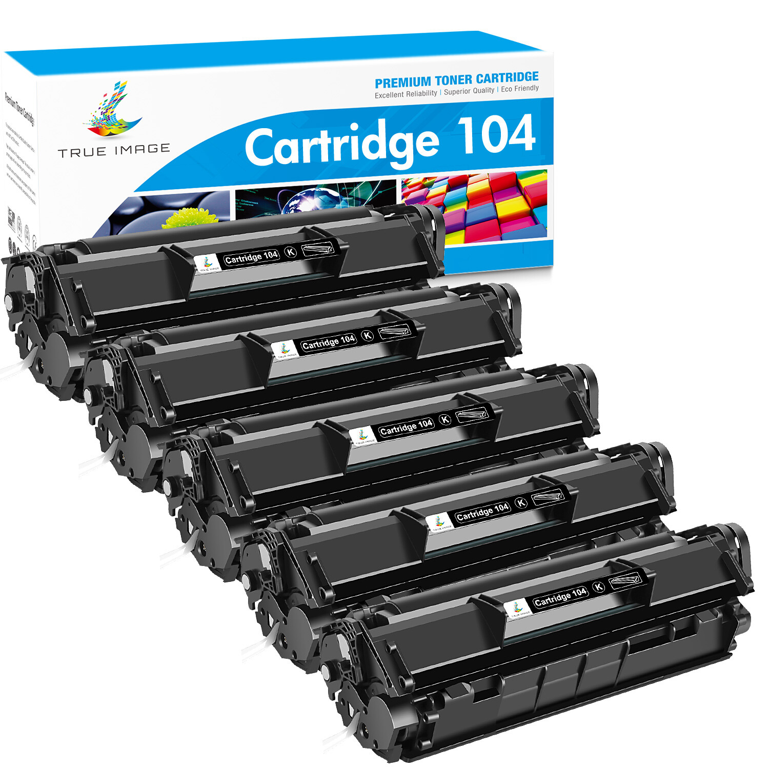 5PK CRG104 Toner Compatible for Canon 104 ImageCLASS MF4122 MF4130 MF4140 MF4150