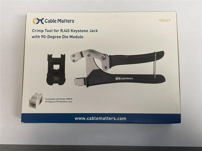 Cable Matters Crimp Tool for Cat6 90-Degree RJ45 Keystone Jacks