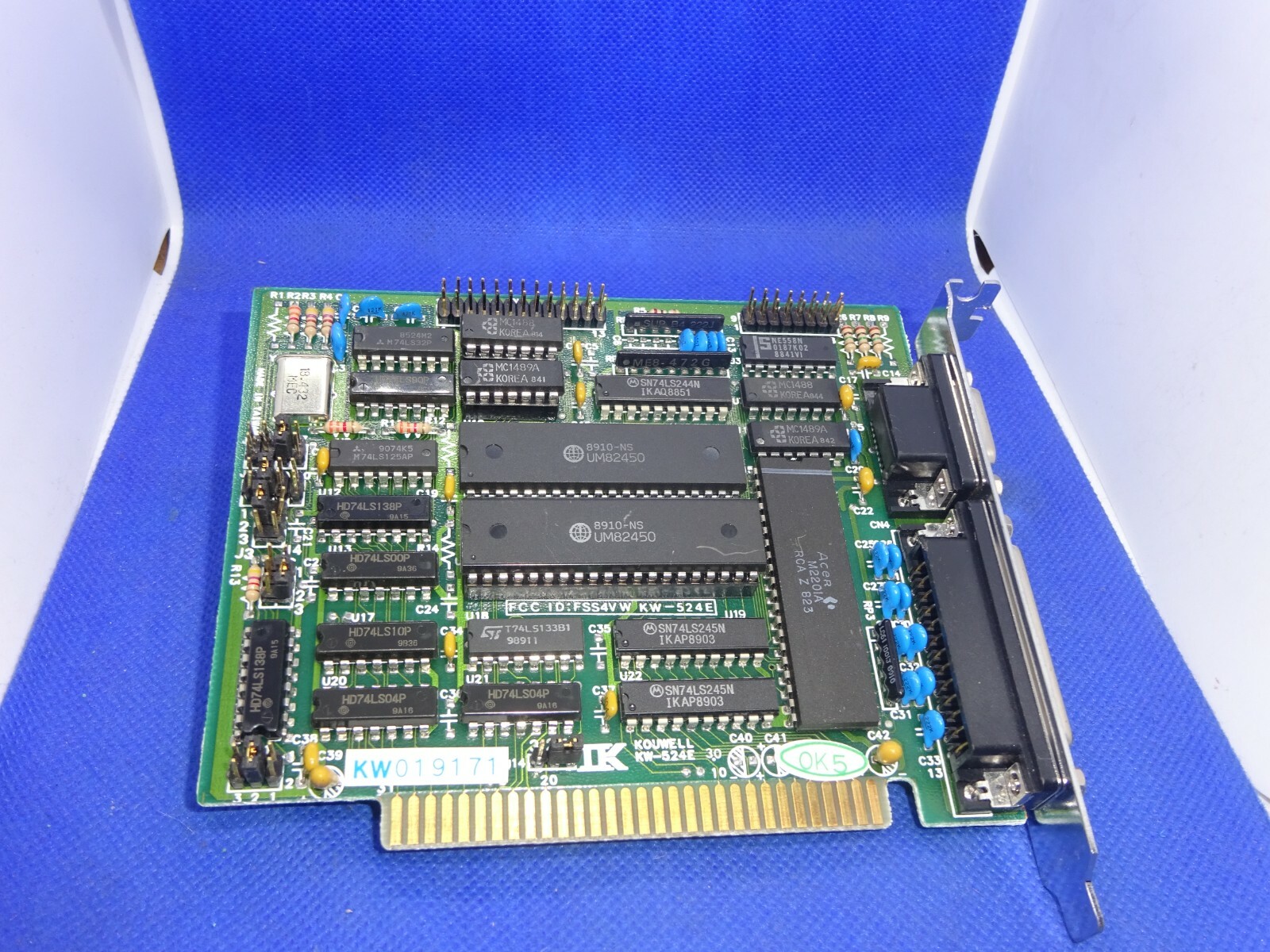 KOUWELL KW-524E MULTI I/O CONTROLLER 8-Bit ISA GAME PARALLEL SERIAL #GK5500