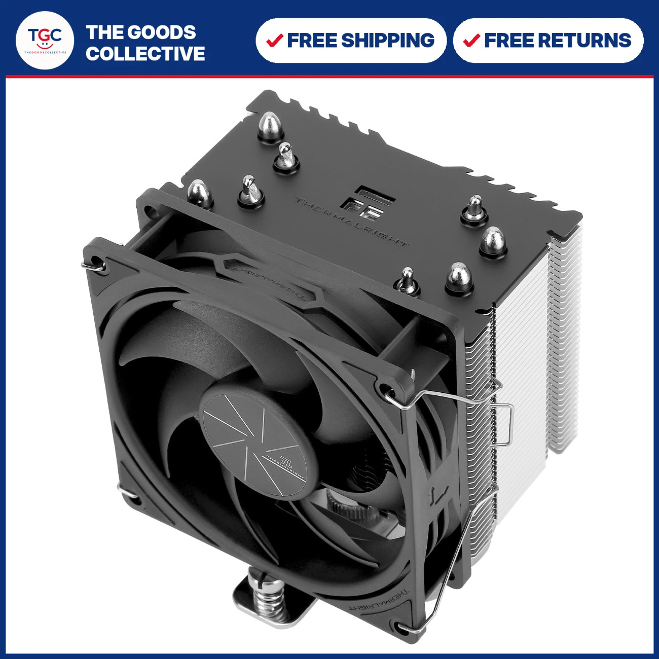 High-Performance 92mm CPU Cooler, PWM Quiet Fan, Intel LGA1700/1150/AMD AM4/AM5