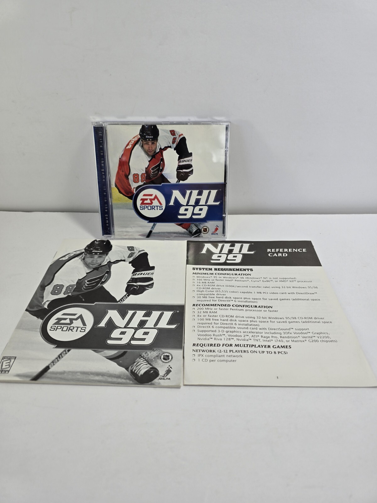 1998 EA Sports: NHL 99 CD-Rom PC Windows 98 & 95 Video Game Manual