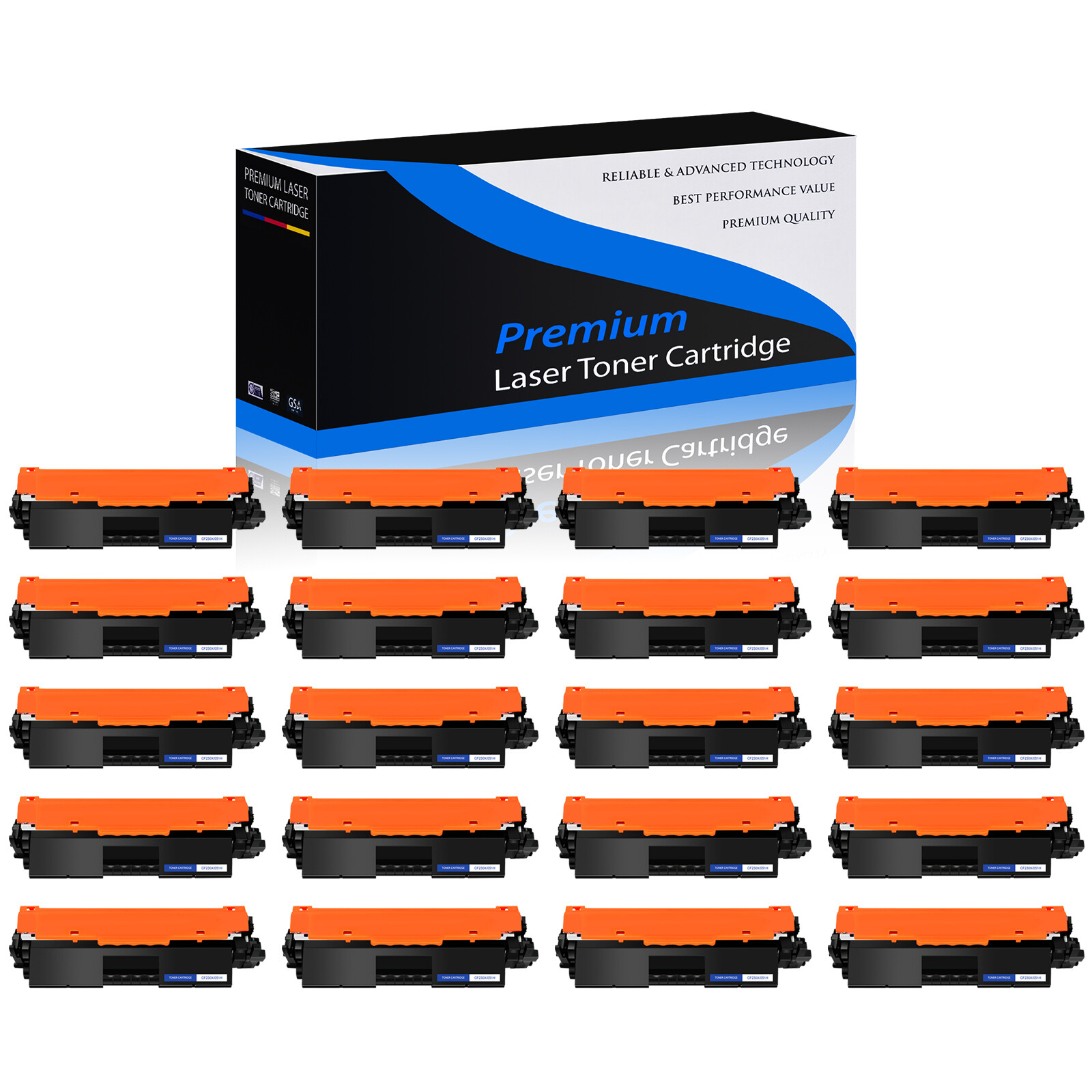 20PK CRG-051H Toner For Canon 051H ImageCLASS LBP162dw MF264dw MF267dw MF269dw