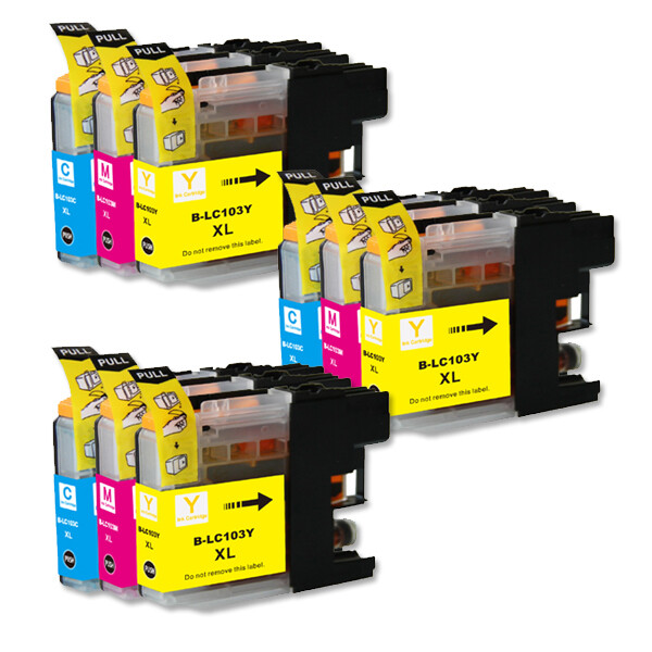9P XL CMY Ink Cartridges fits Brother LC103 MFC-J285DW MFC-J470DW MFC-J450DW
