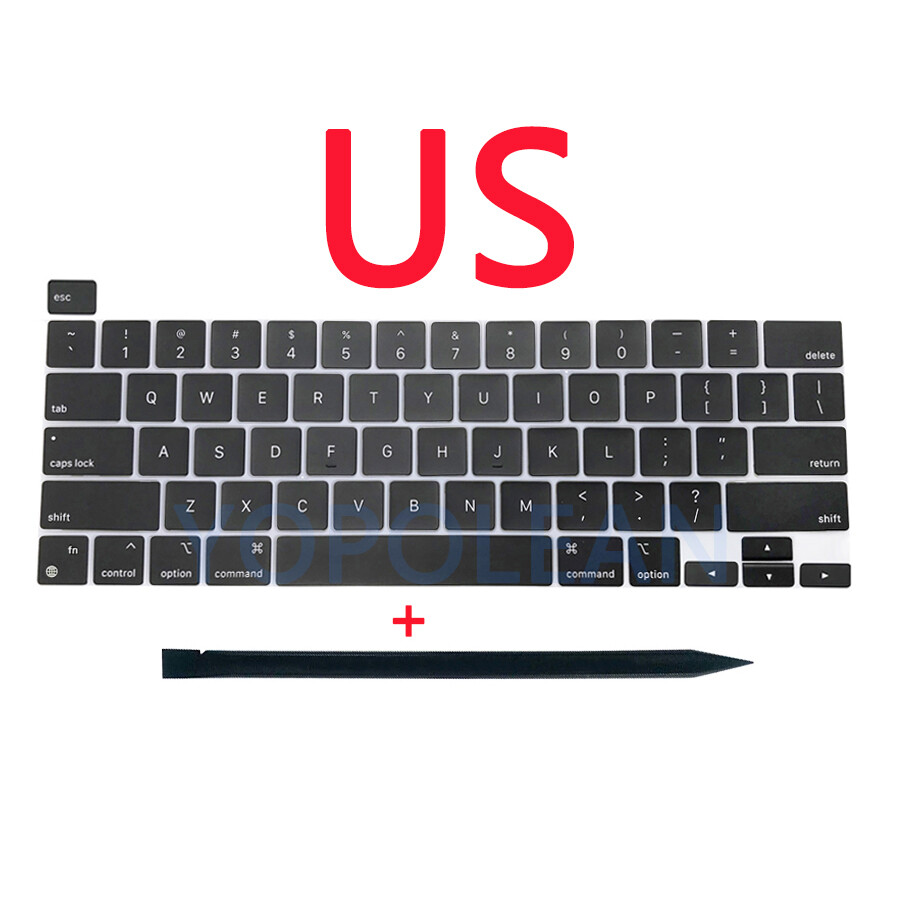 Laptop Keys Keycaps For Macbook Pro 13" Retina M1 A2338 Key Cap US UK ES FR 2020