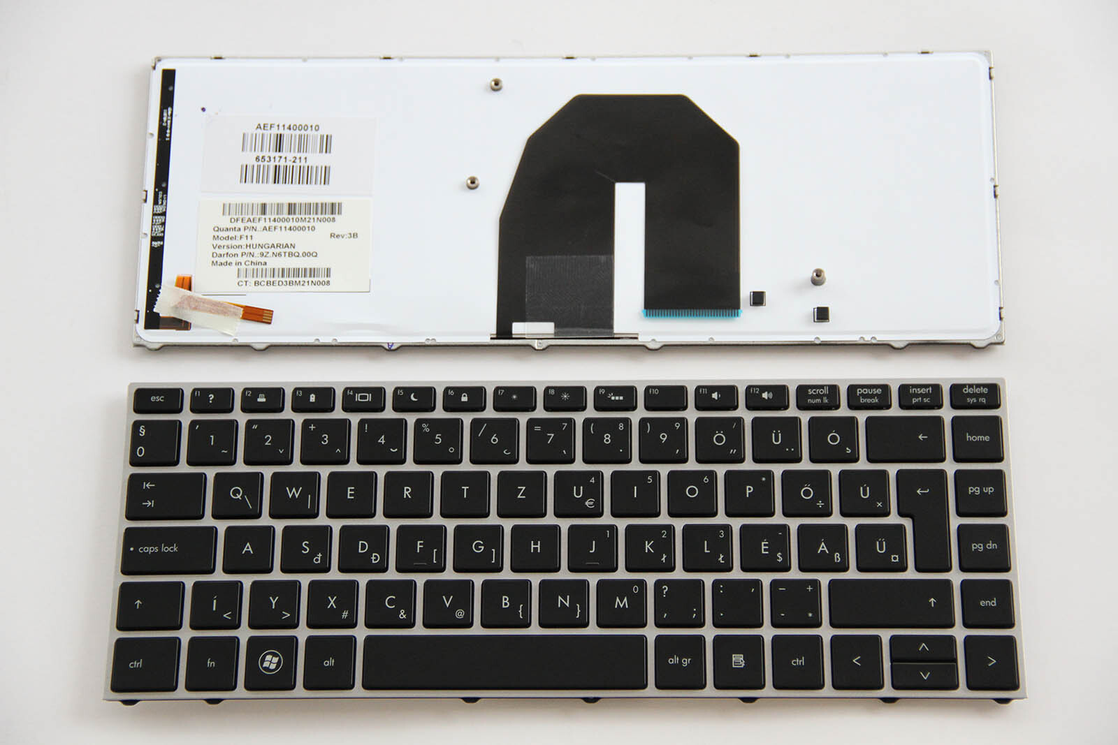 Hungarian Laptop Keyboard for HP ProBook 5330m 653171-211 Magyar Backlit