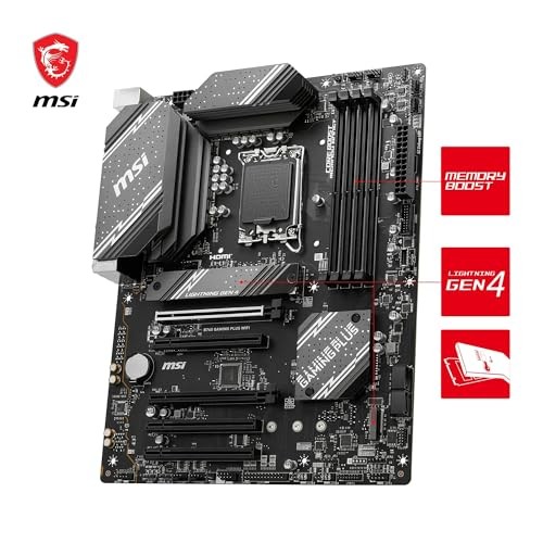 BLACK - MSI B760 GAMING PLUS WIFI V1 MOTHERBOARD, ATX