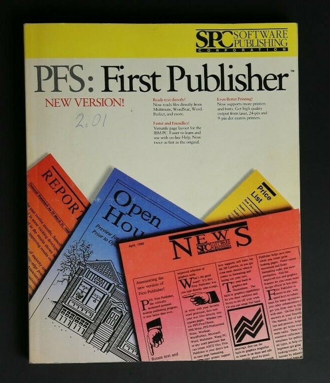 COMPUTER VINTAGE BOOK PFS: FIRST PUBLISHER BOOK SPC SOFTWARE PUBLISHING CORP
