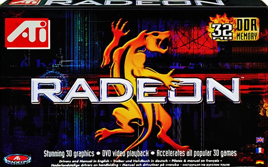 ATI Radeon 32MB DDR, 2X/4X AGP, Vintage 2000 Collectible, New MISB