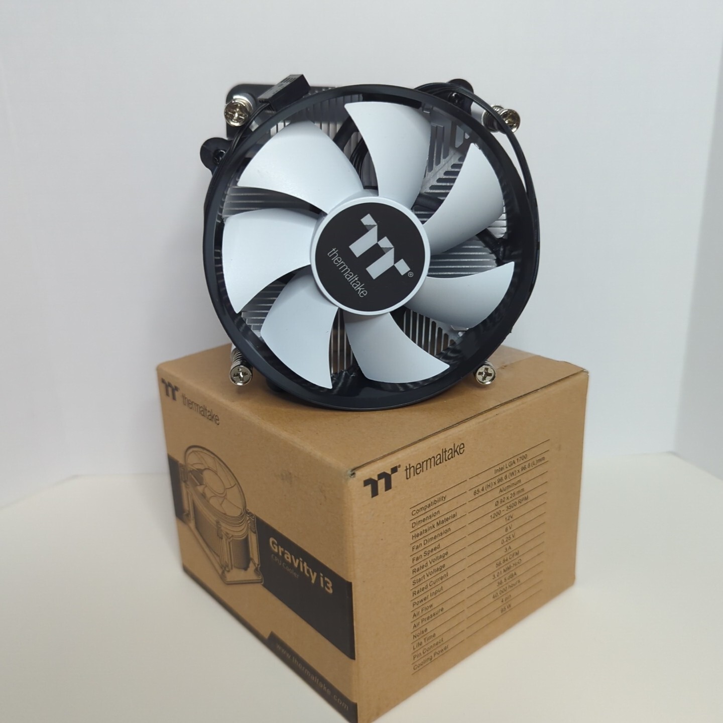 Gravity i3 Intel LGA 1700 Cocket 95W CPU Cooler CL-P094-AL09WT-A Black (W)