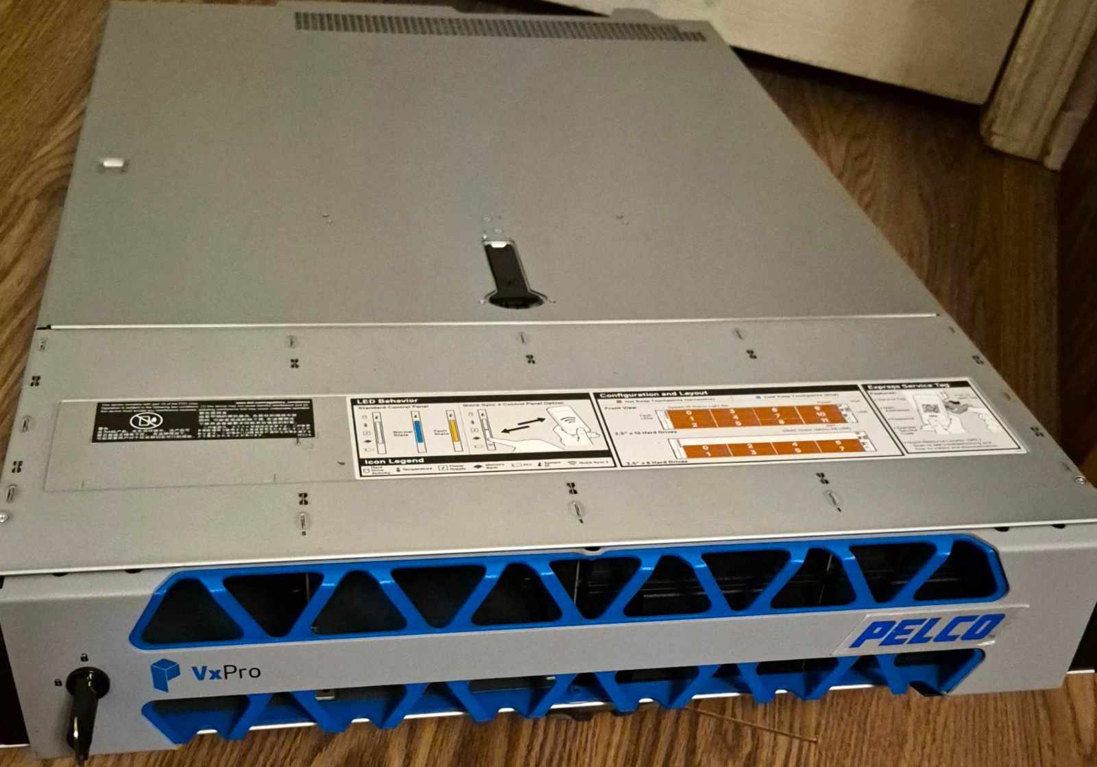 Pelco VxPro VXP-P2 VideoXpert Power 2 Server (Dell EMC) 12-Bay Chassis Excellent