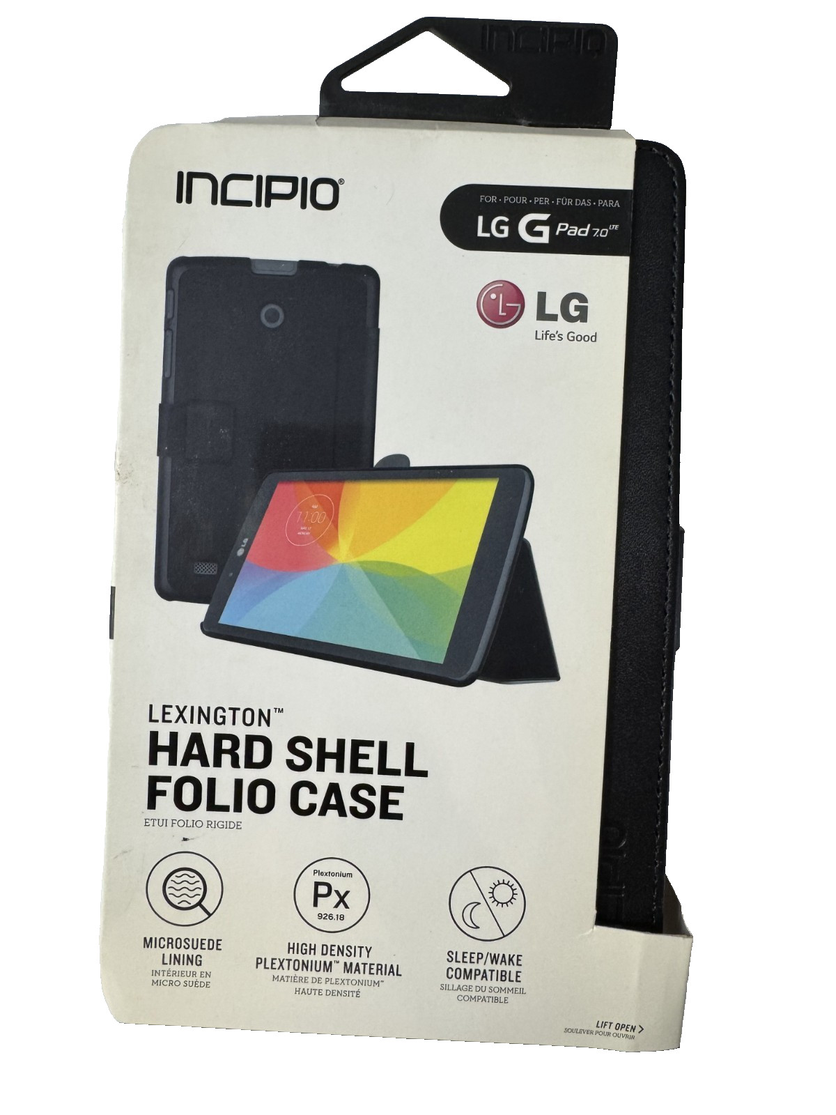 Incipio Lexington Hard Shell Folio Case for LG G Pad 7.0 - Black