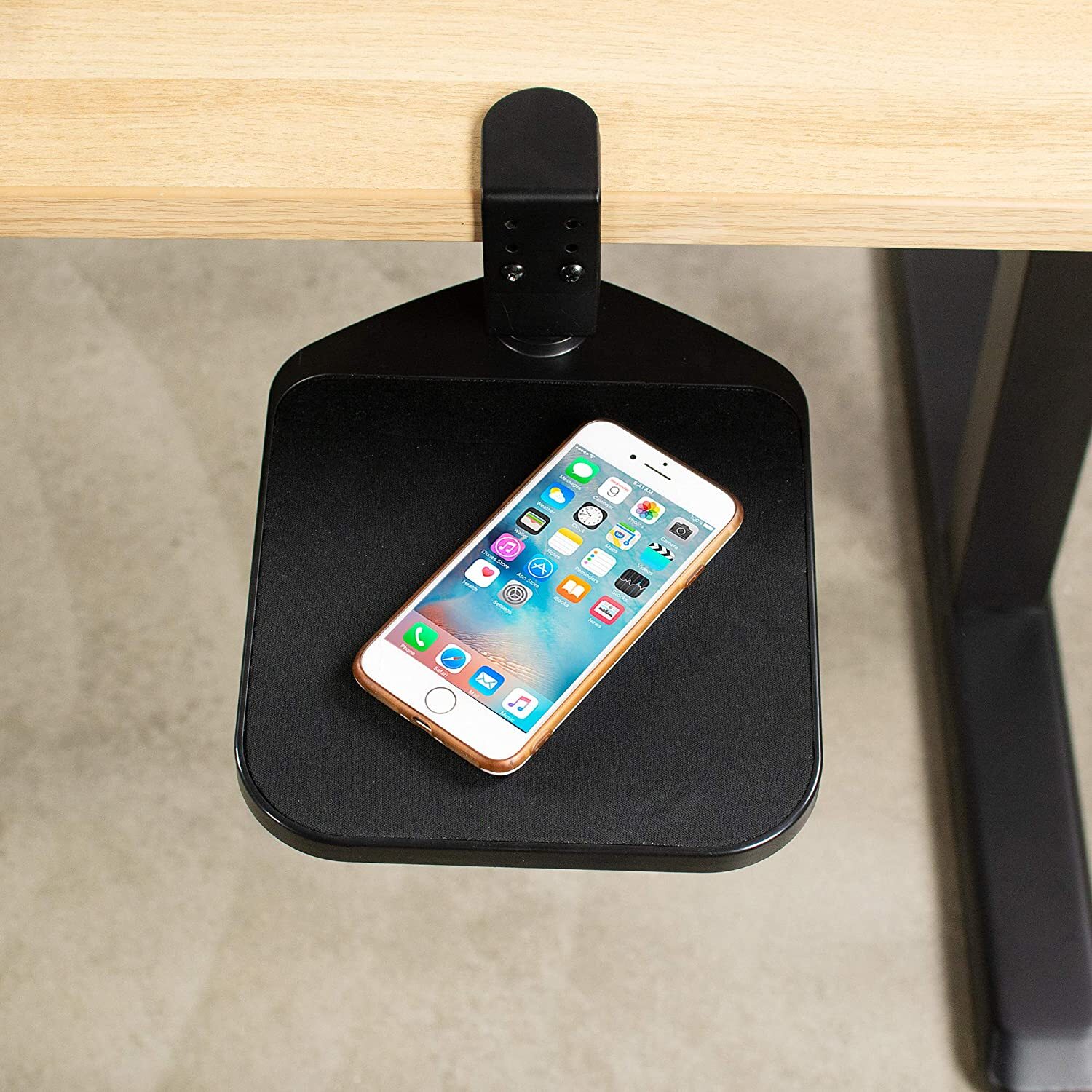 Under Desk Mouse Platform Ergonomic Swivel Mouse Pad Desktop Accessory
