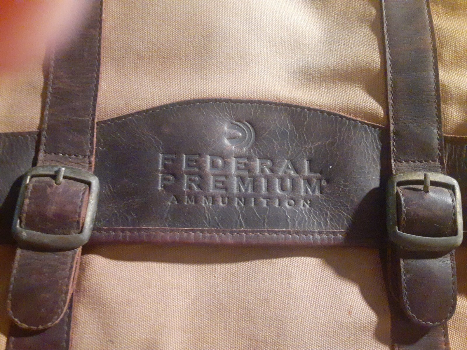 CANYON OUTBACK 16" W LAPTOP BAG CANVAS/ LEATHER  FEDERAL PREMIUM AMMUNITION LOGO