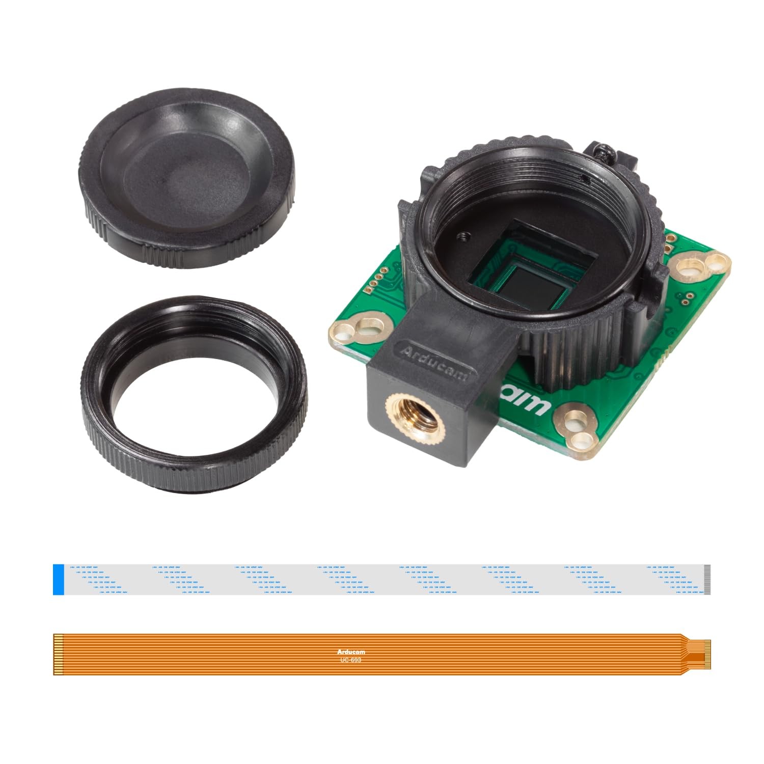 Arducam for Raspberry Pi HQ Camera Module,12.3MP camera+No lens, Black
