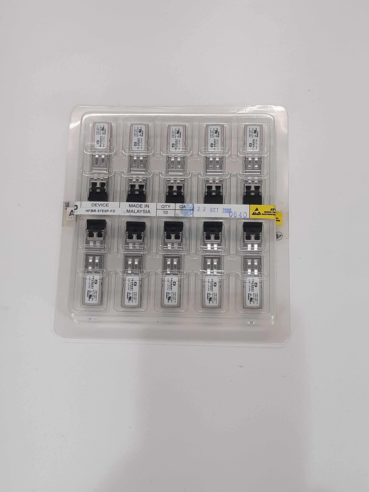 Avago HFBR-57E0P-FD Fiber Optical Channel Transceivers Lot of 10