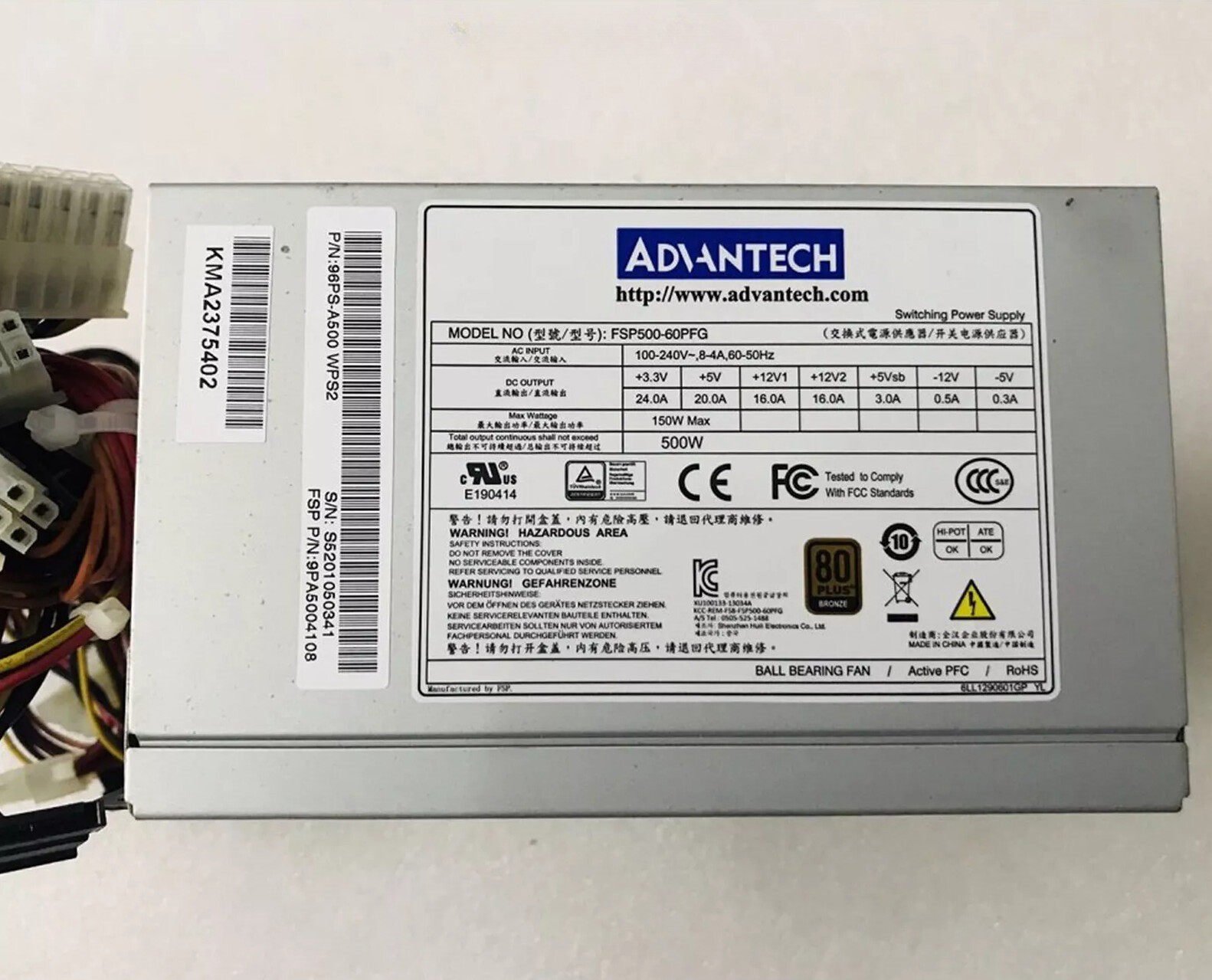 For Advantech FSP500-60PFG 500W Power Supply