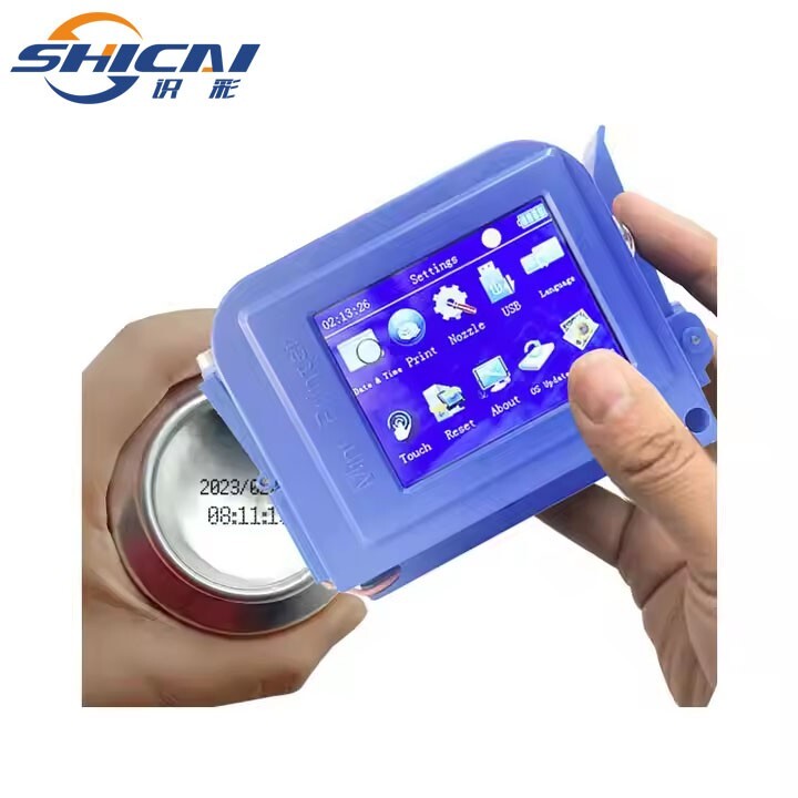 Portable mini inkjet printer, multilingual handheld batch code date printer