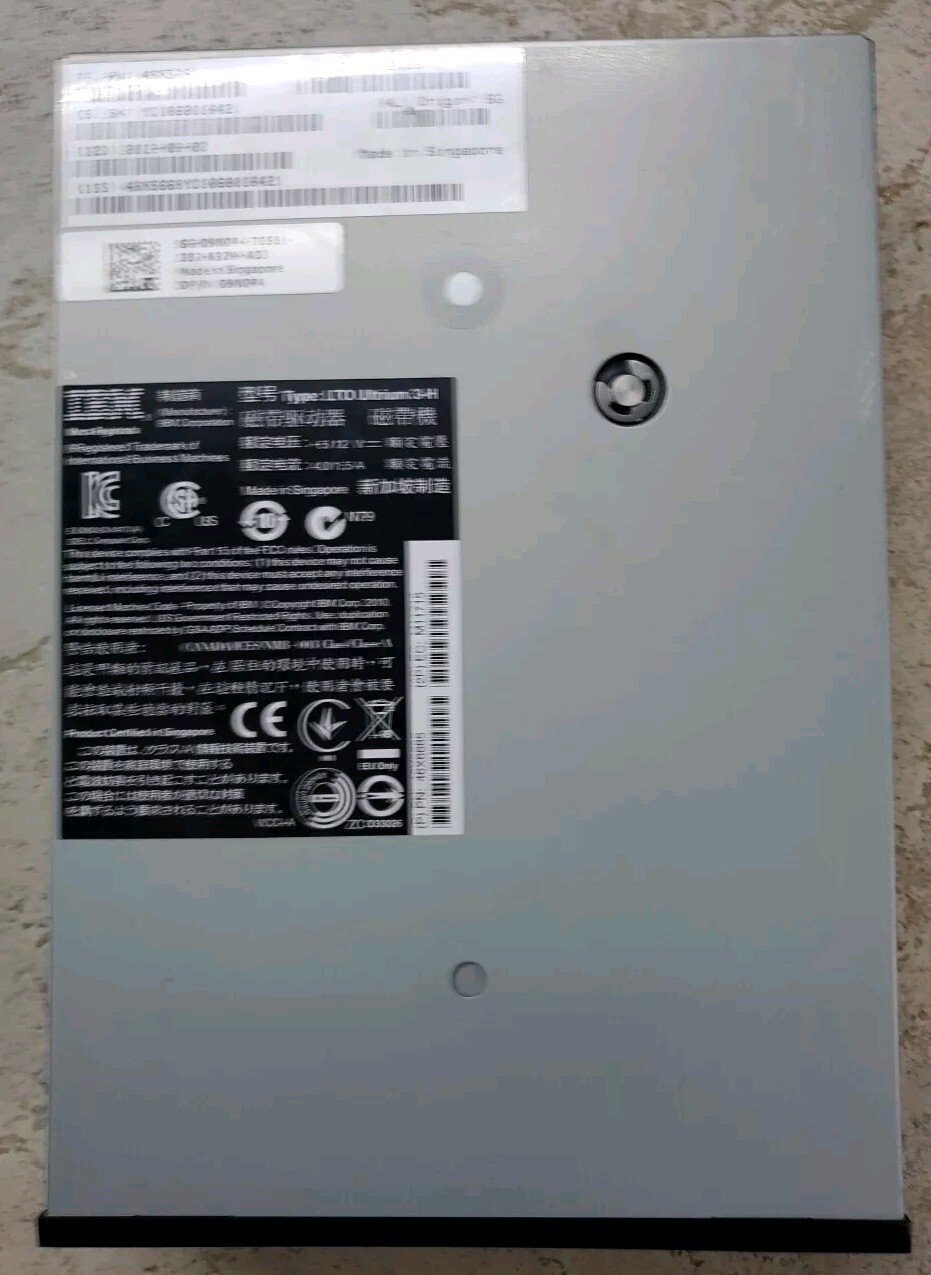 DELL IBM Ultrium3 LTO3 SAS V2 HH Internal Drive 46x5666 9N0P4 09N0P4