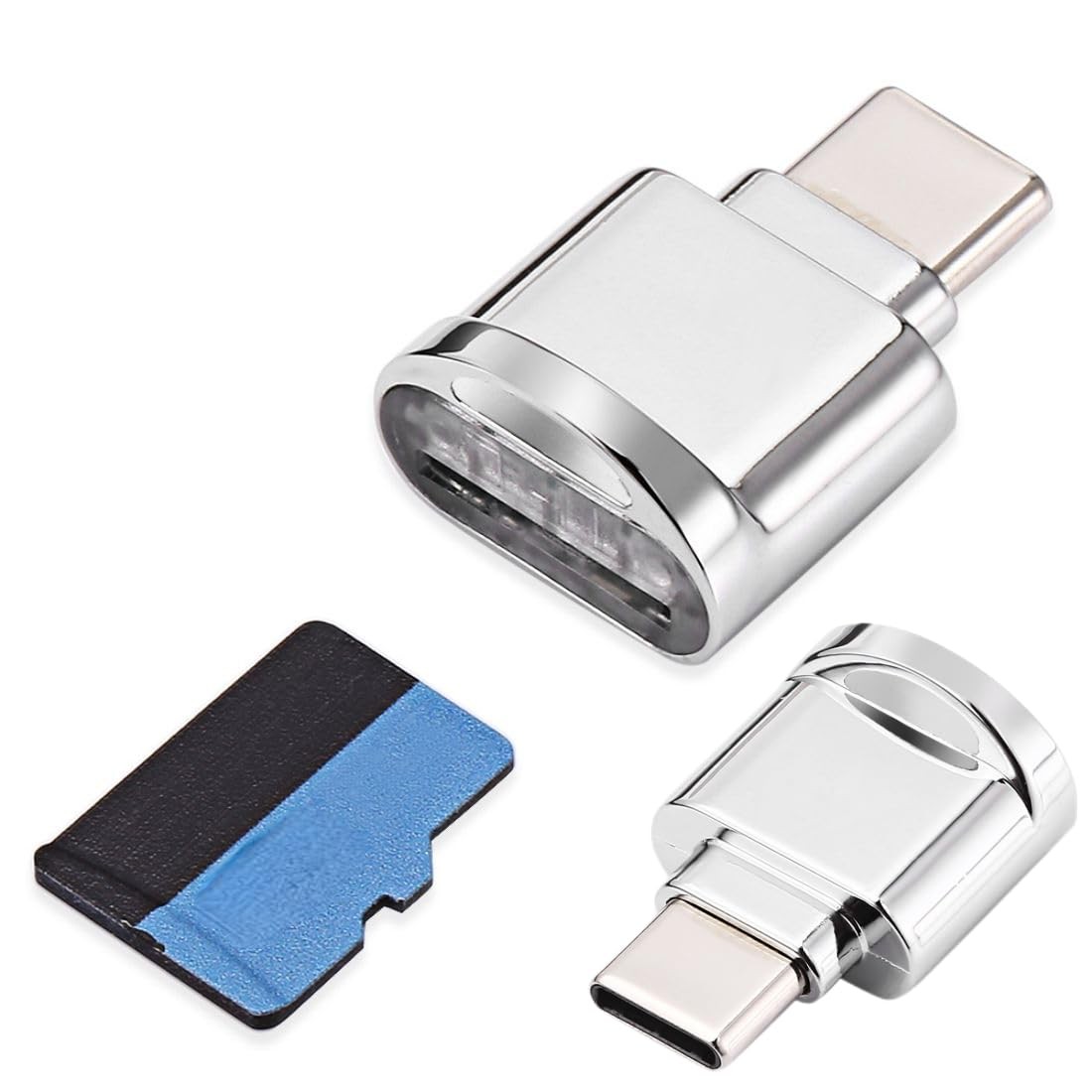 Cy 2pcs Usb Type C Usbc To Micro Sd Sdxc Tf Card Reader Adapter For Laptop Cell