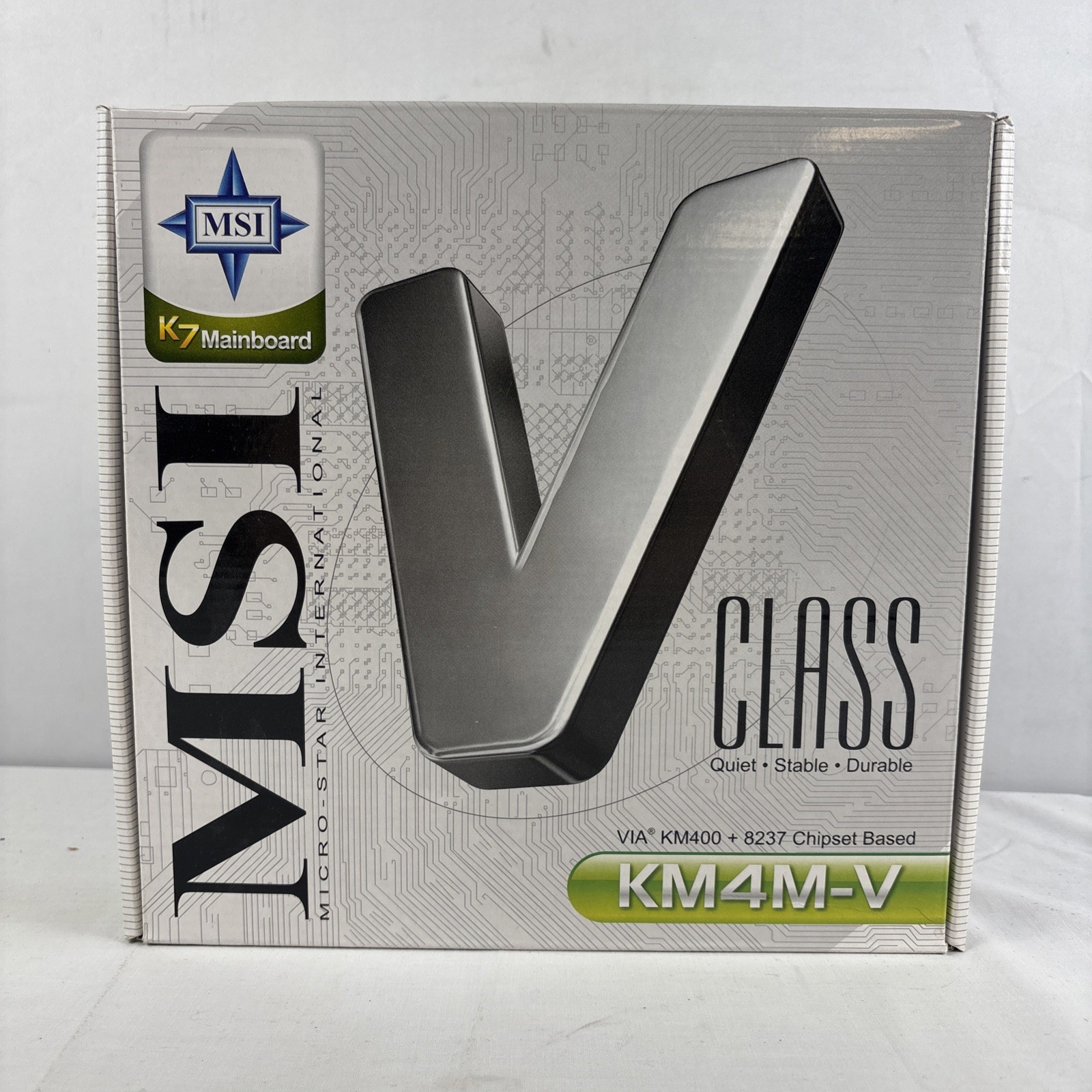 MSI Mainboard K7 V Class KM4M-V DDR333 AGP 8x 333MHz 5.1 Channel Audio New