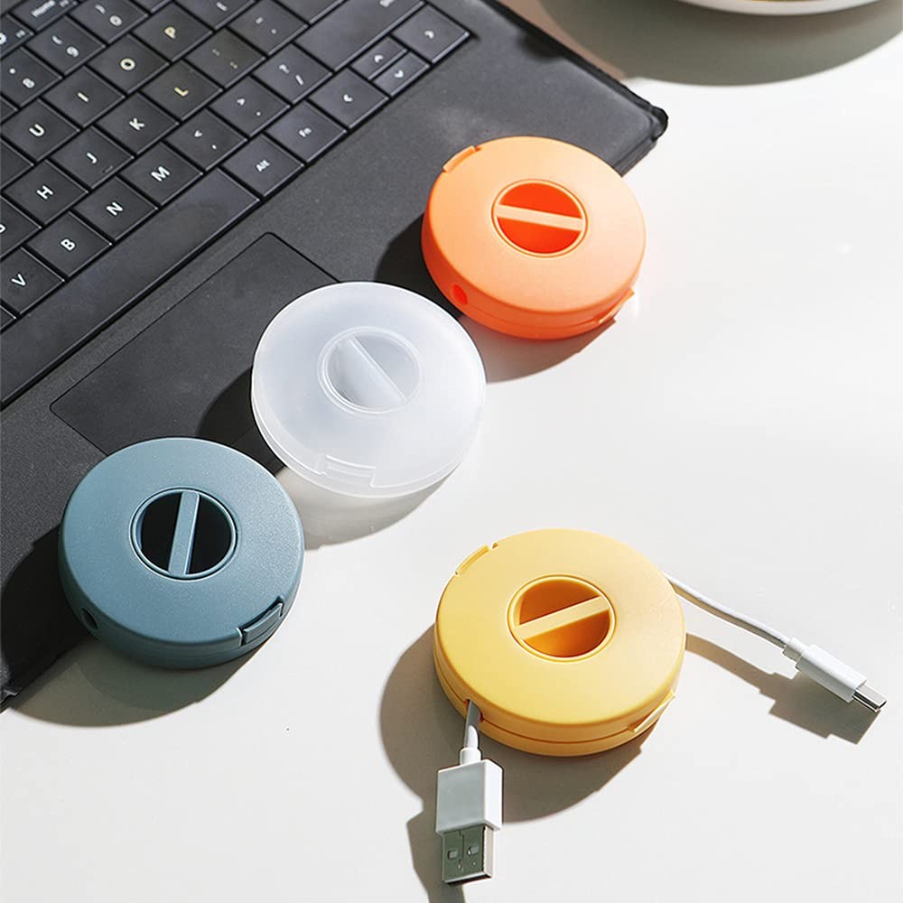 4PCS Retractable Cable Management Cord Organizer Flexible Portable Holder