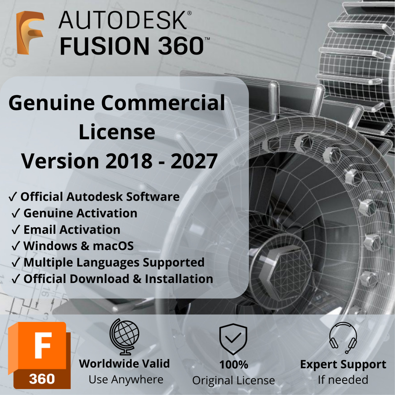 Autodesk Fusion 360 Annual License – 3D Design & Manufacturing Software