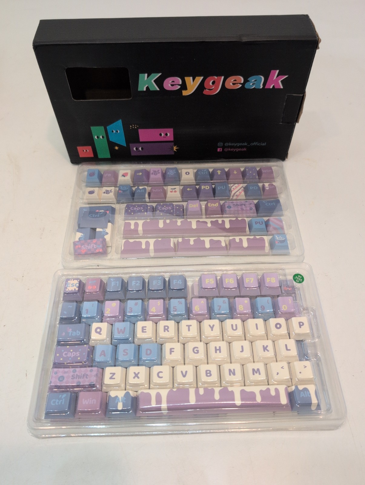 Keygeak Cute Ice cream Fruits Keycaps Fantasy Personality Style Computer PC