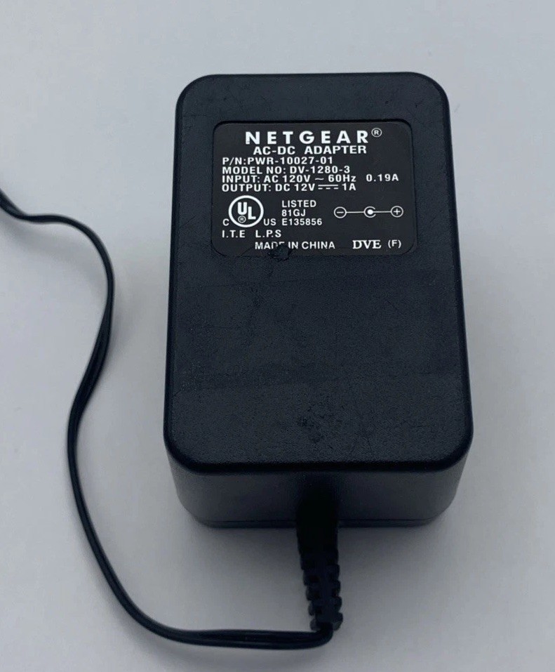 Genuine NetGear PWR-10027-01 Ac Adapter Output 12 V 1 A Power Supply Adapter A91
