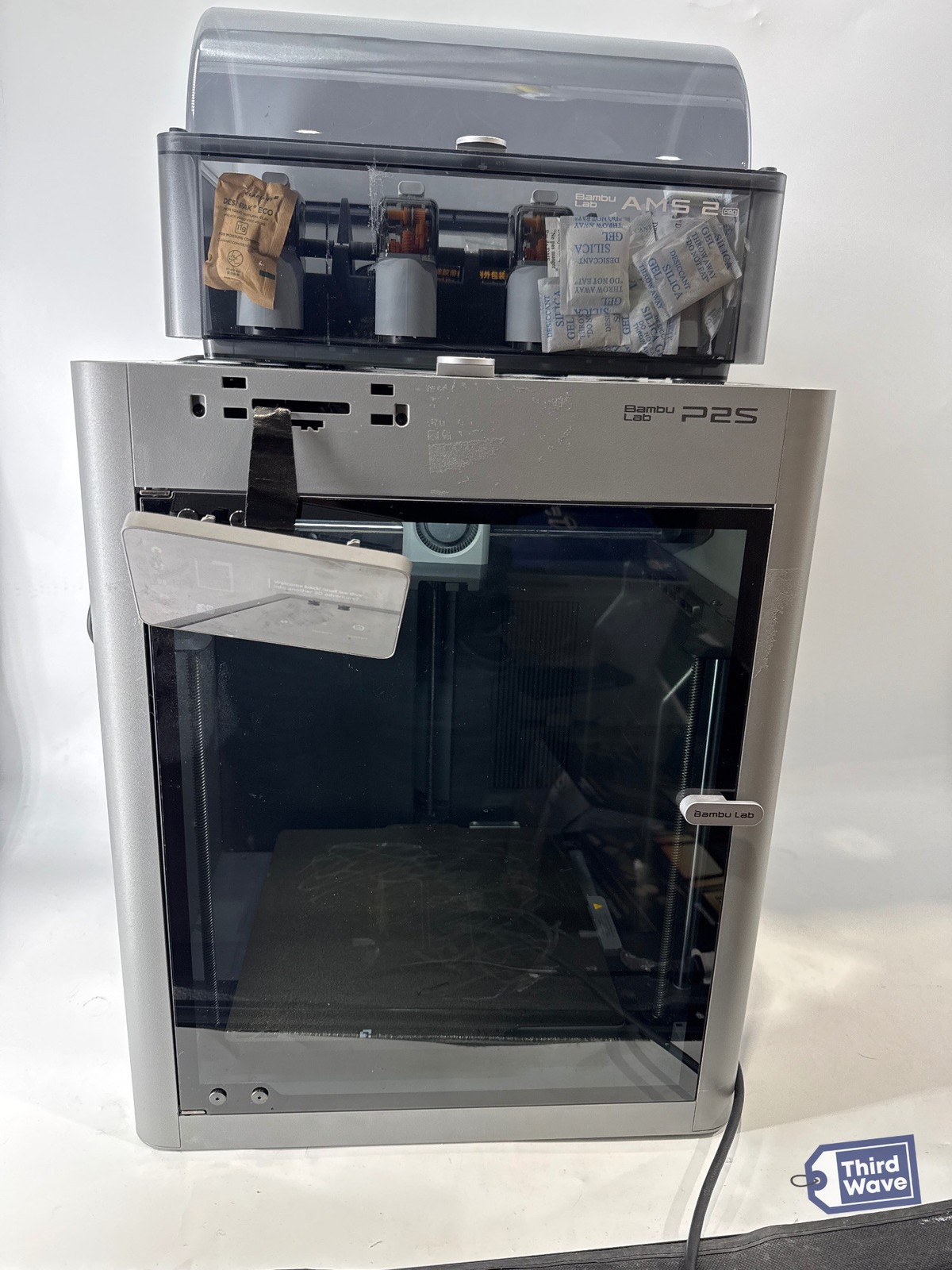 Bambu Lab P2S AMS Combo 3D Printer 256mm Auto Bed Level AI Detection Gray