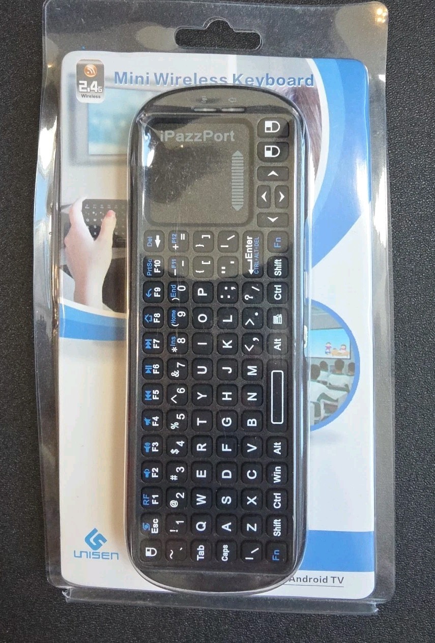 iPazzPort Mini Wireless Keyboard Touchpad 2.4GHz Bluetooth Remote for TV PC