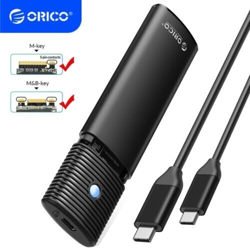 ORICO M.2 NVMe SATA SSD Enclosure Adapter USB C 3.2 Gen 2 US