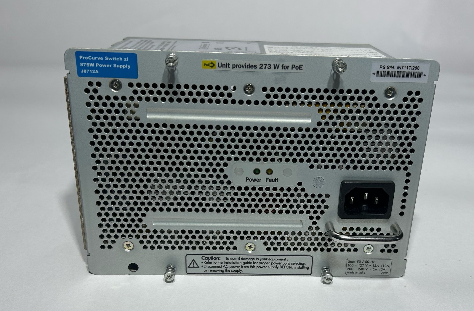 HP J8712A ProCurve Switch 875W Power Supply Unit 0957-2139