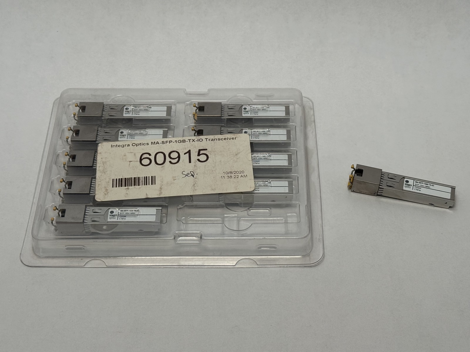 Integra Optics MA-SFP-1GB-TX-IO Copper SFP 1000Base-T RJ45 100m for Meraki