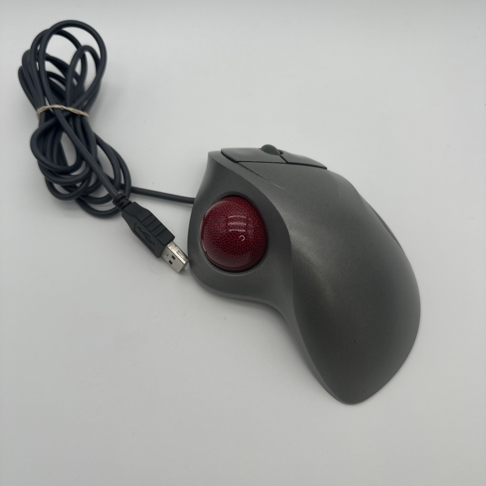 Logitech Trackman Wheel Mouse Optical T-BB18 804360-1000 Silver Tested