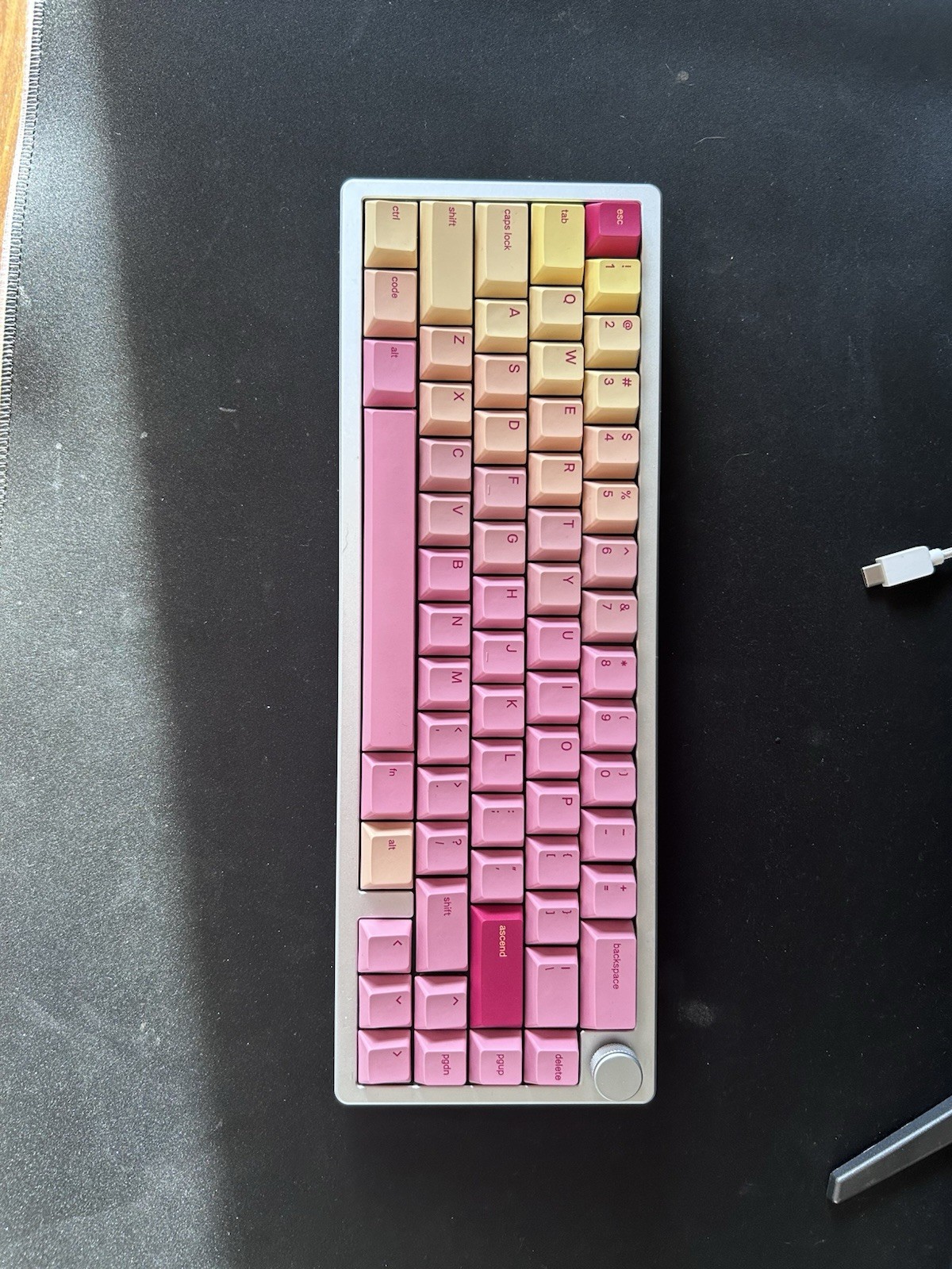 Epomaker Galaxy65 Mechanical Keyboard (modded with new keycaps)