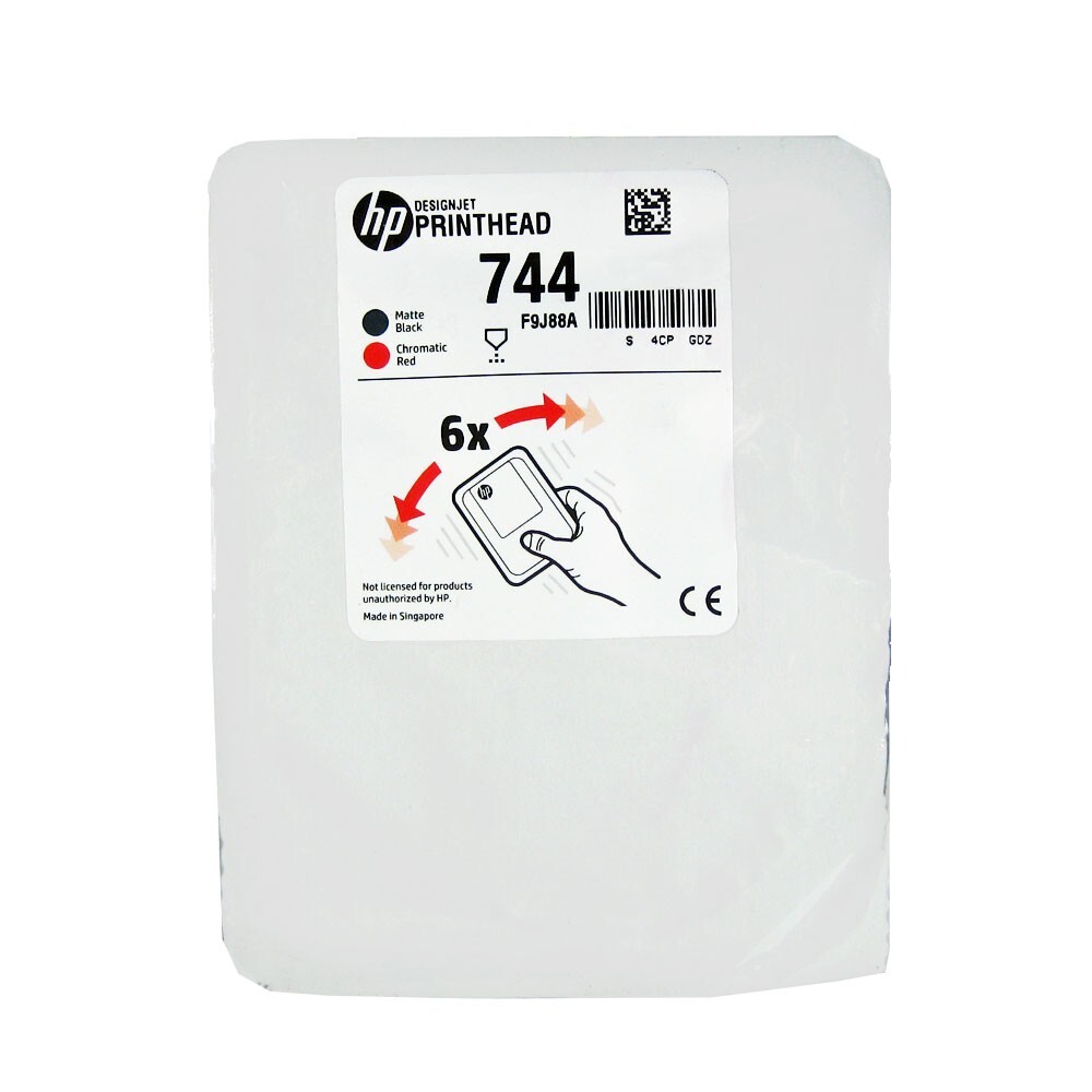 Genuine HP 744 Matte Black/Chromatic Red  Printhead HP DesignJet Z2600, Z5600