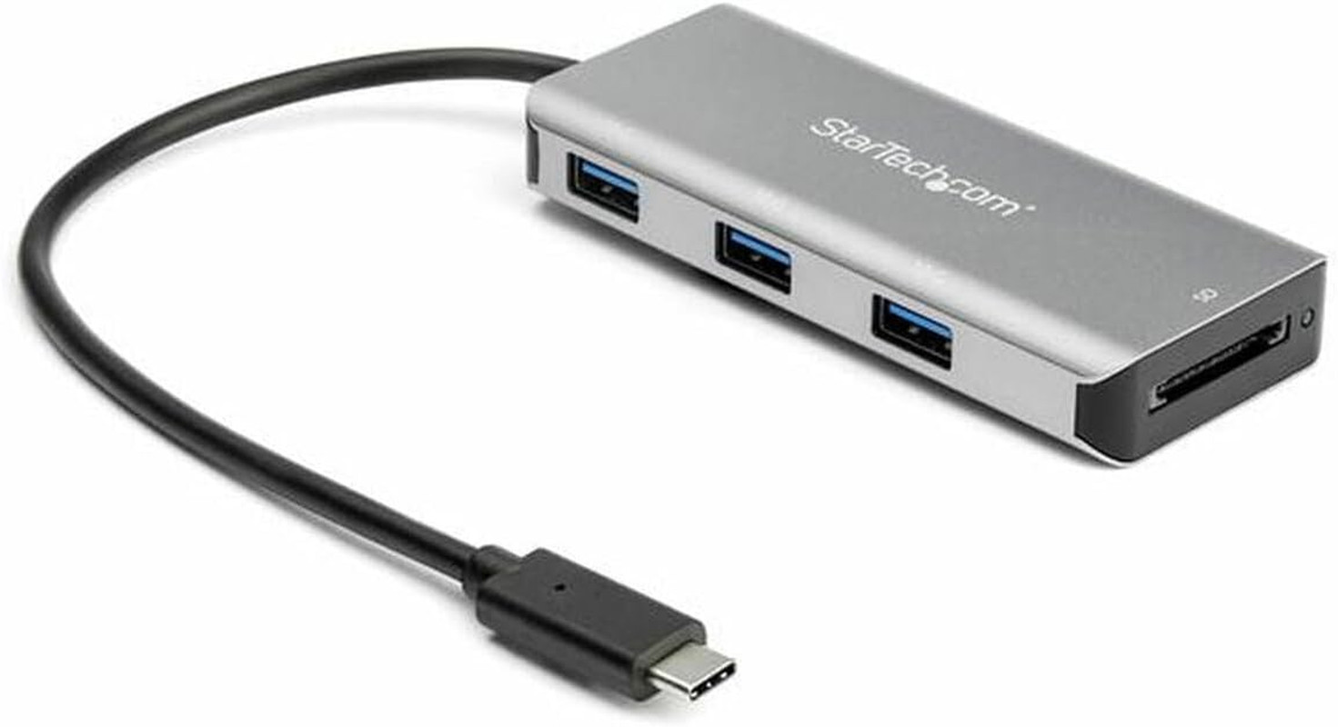 Startech 3-Port USB-C Hub with UHS-II Sd/Microsd Reader, 3X USB-A