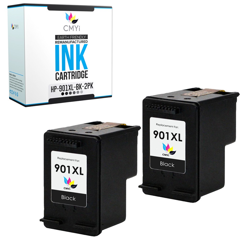 2PK Compatible CMYi 901XL Ink Cartridge for HP OfficeJet G510a G510g G510n J4500