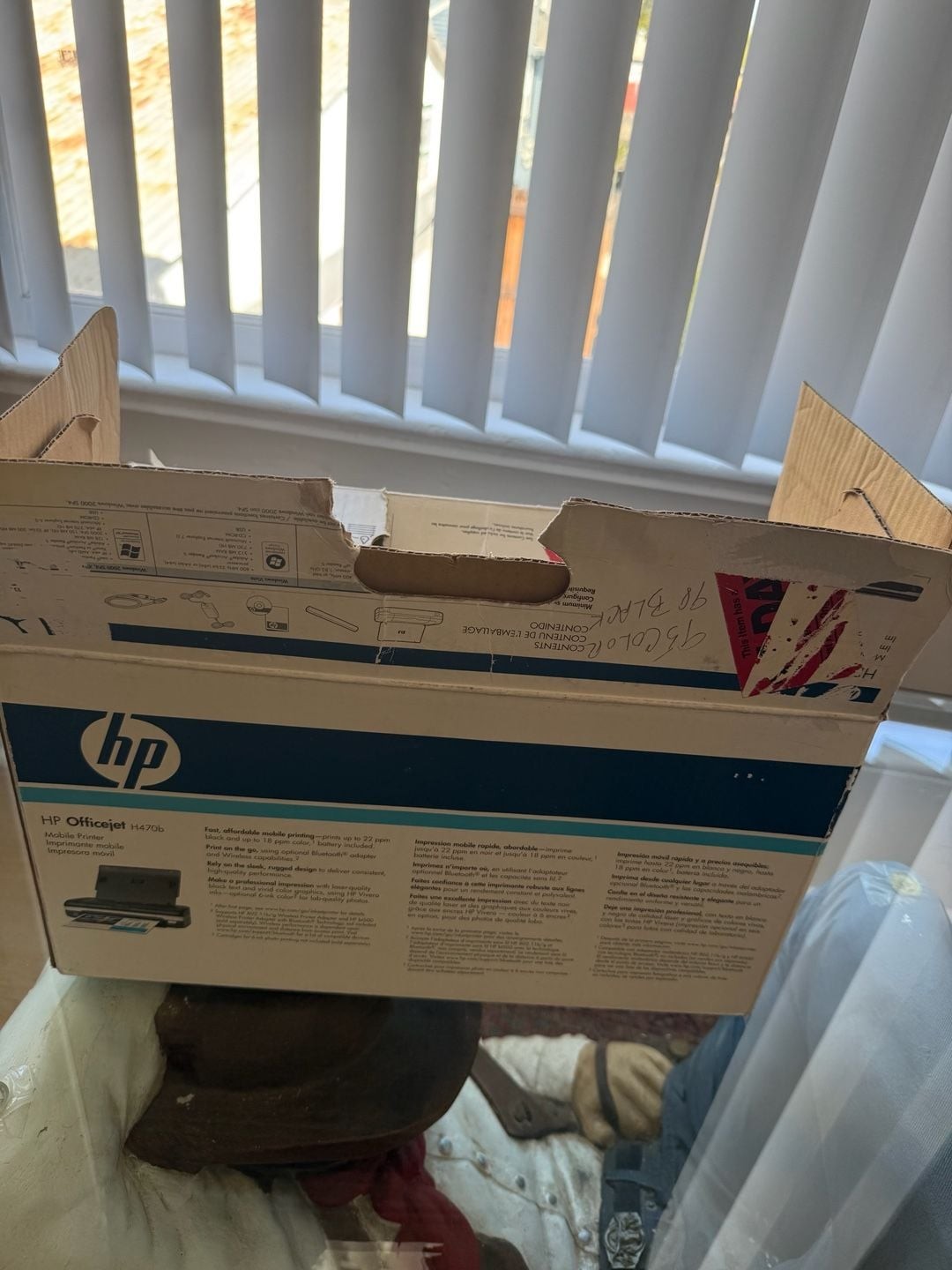 HP Officejet H470b Mobile Printer with Power Adapter and Box