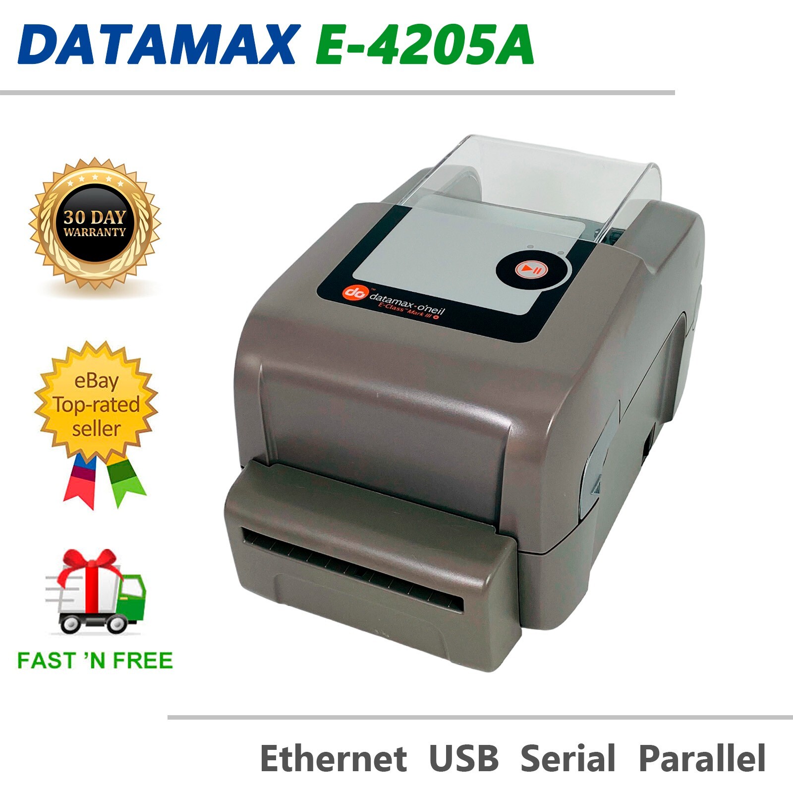 Datamax E-4205A E-Class Mark III Direct Thermal Label Printer Cutter No Adapter
