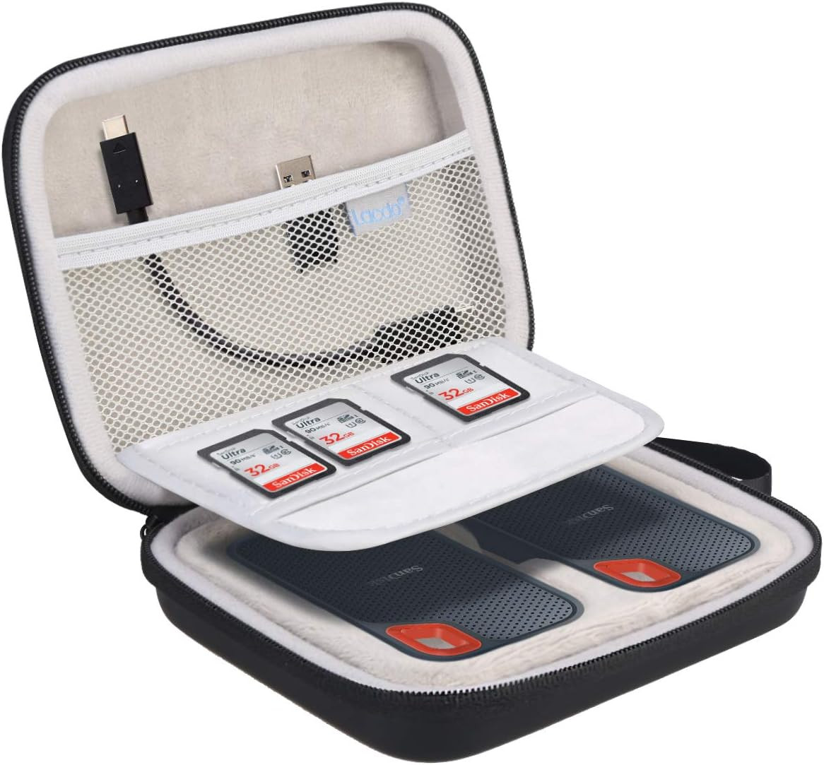 Hard Drive Carrying Case for Sandisk Extreme & G-Drive SSD Shockproof Travel Bag