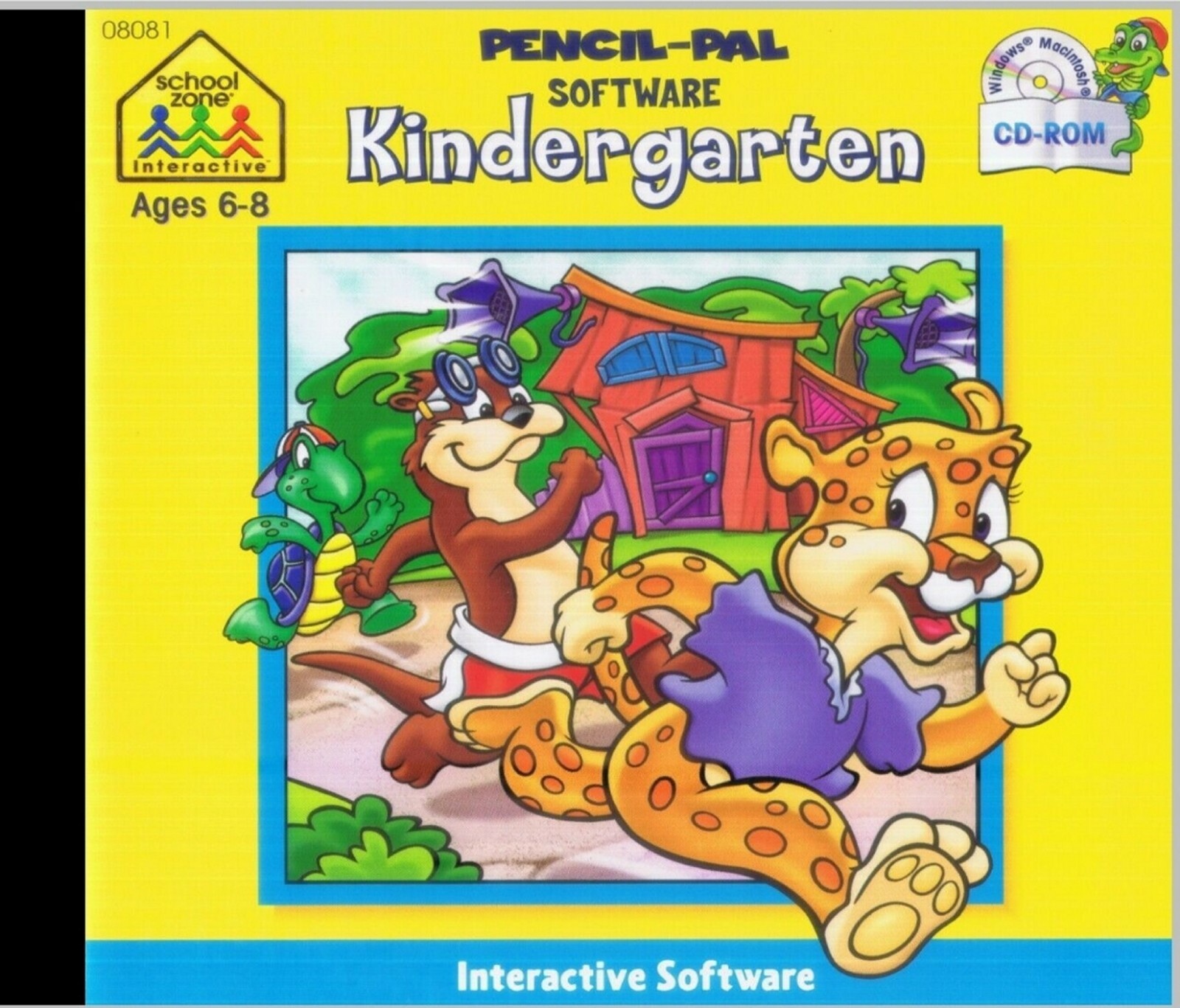 SCHOOL ZONE KINDERGARTEN CLUBHOUSE GRADES K TO 1 NEW CD ROM SOFTWARE SHIPS FAST