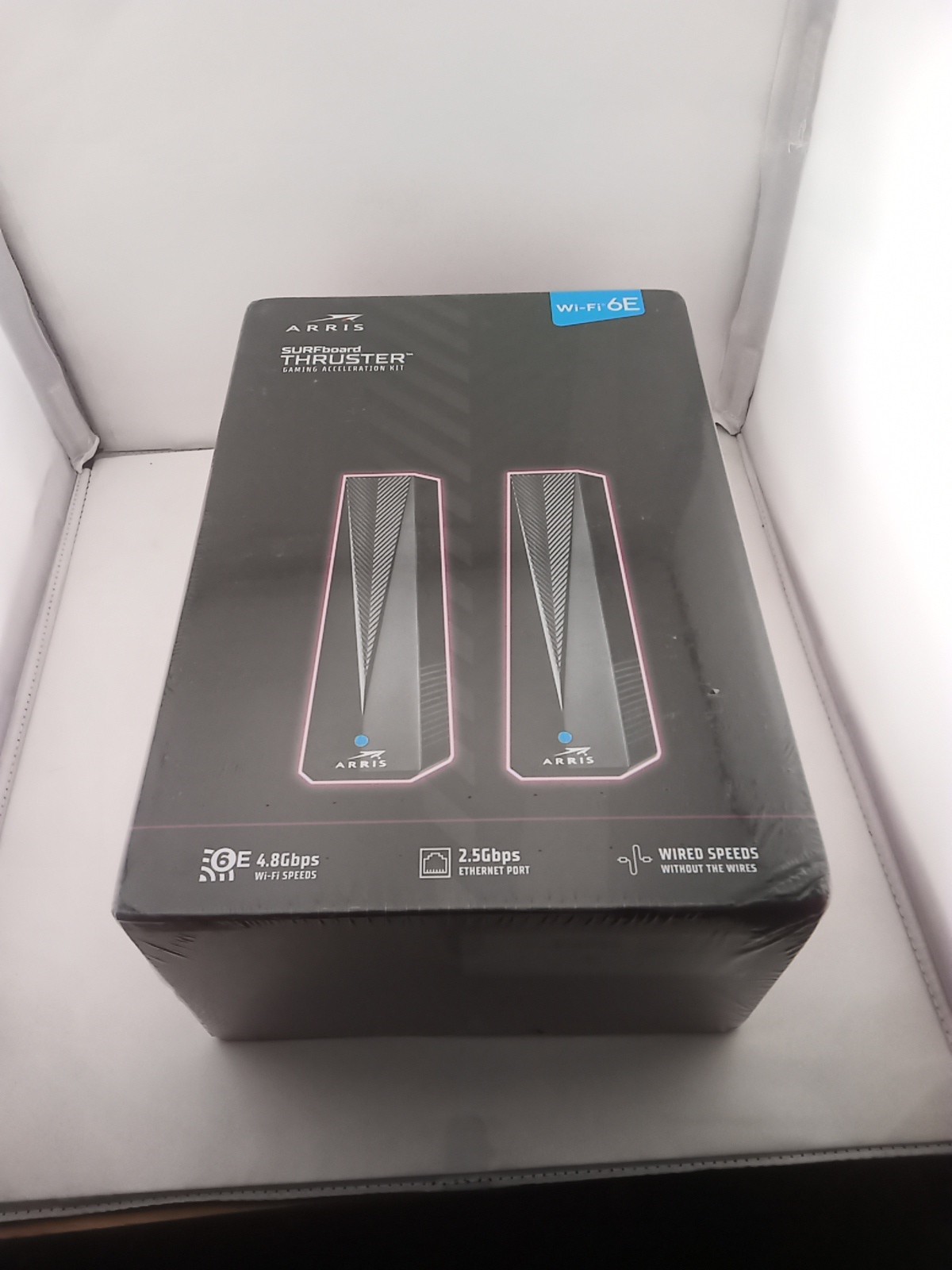 ARRIS Surfboard Thruster Wi-Fi 6E Gaming Acceleration Kit W6B, Dedicated 6GHz