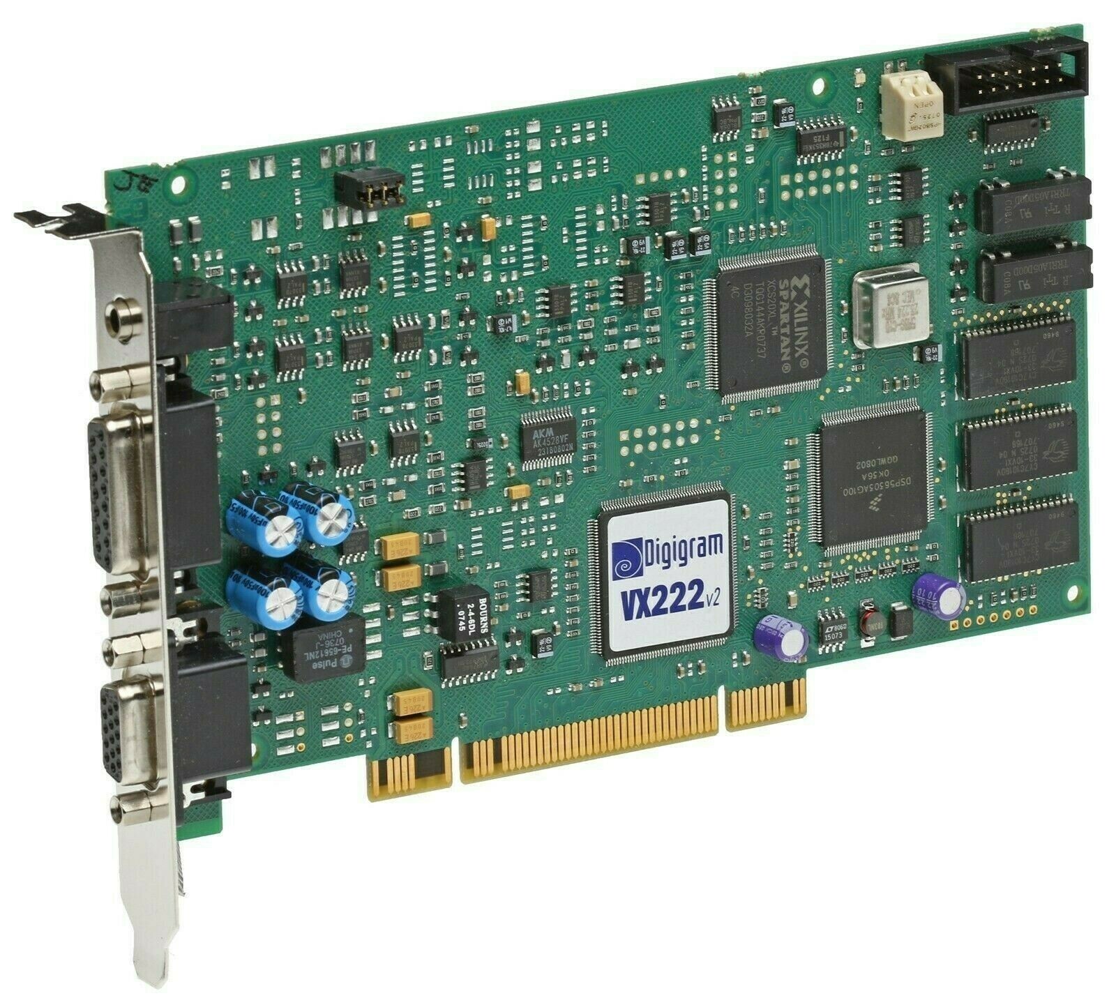 Digigram VX222 v2 24bit AES/EBU Balanced XLR Broadcast Digital Audio (Bare Card)